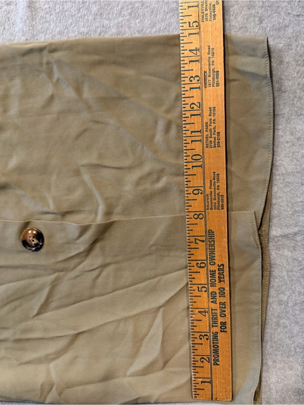ASOS Tailored Olive Midi Button Up Sheath Dress Women’s Size 4 NWT  Missing Belt